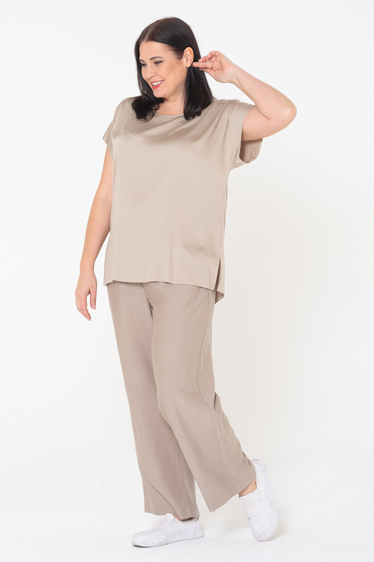 Блуза 196-40-556-03М беж, топ