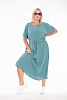 Платье 184-38-64М аквамарин, капля